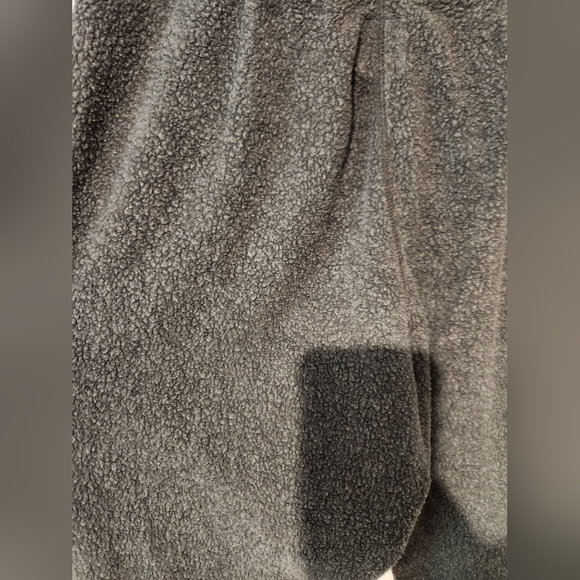 Aerie Gray Cozy Fleece Jogger Zipper Front Medium - Picture 6 of 9